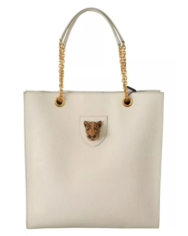 Dolce & Gabbana Crystal Embellished Jungle Tote Bag