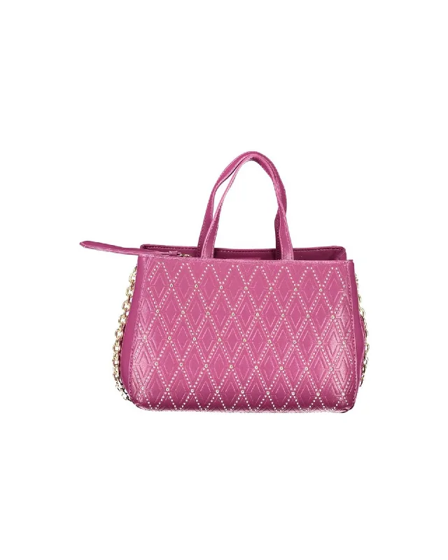 Valentino Bags  Pink Diamond Studded Leather Handbag