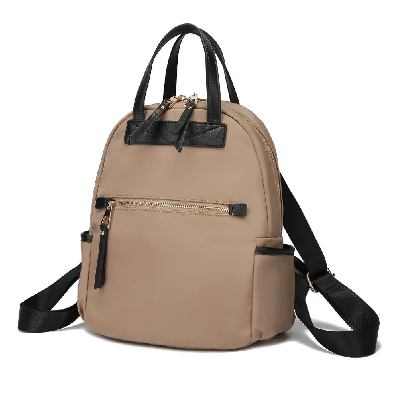 Greer Nylon Backpack Multi Pockets