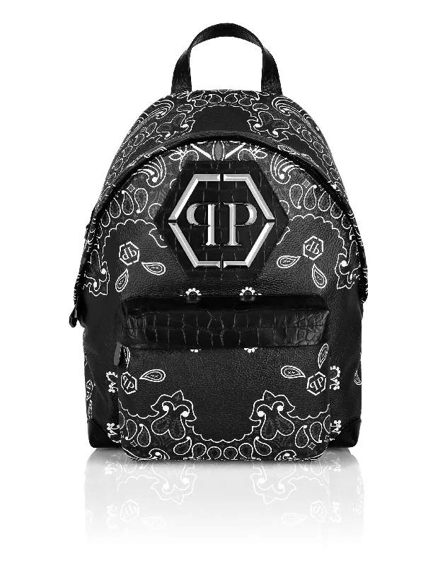 Leather BAckpack Paisley