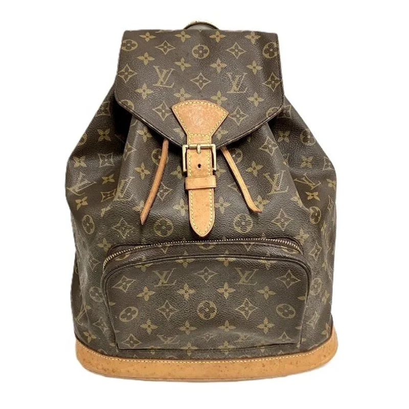 Louis Vuitton Montsouris Gm  Canvas Backpack Bag (Pre-Owned)