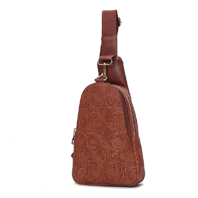 Millie Flower Embossed Women’s Sling bag by Mia K