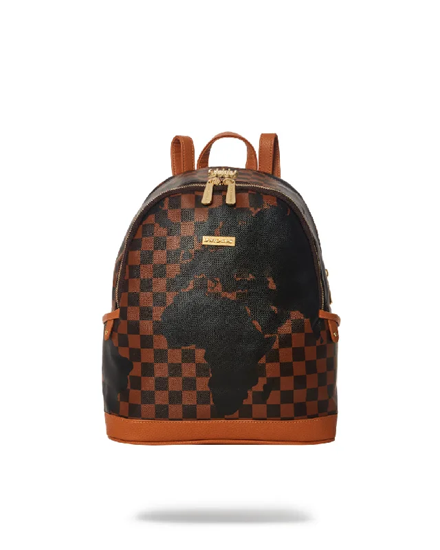 Sprayground Backpack AI GLOBE SAVAGE   Brown