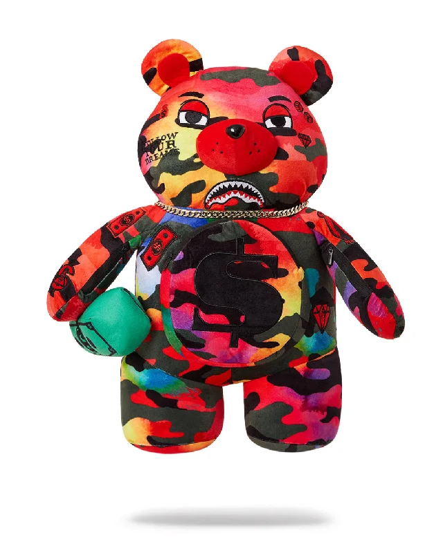 Sprayground Backpack CAMOBURST  BEAR BACKPACK Black