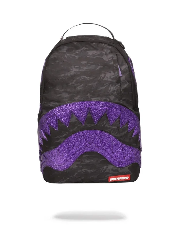 Sprayground Backpack GLITTER SHARK Black