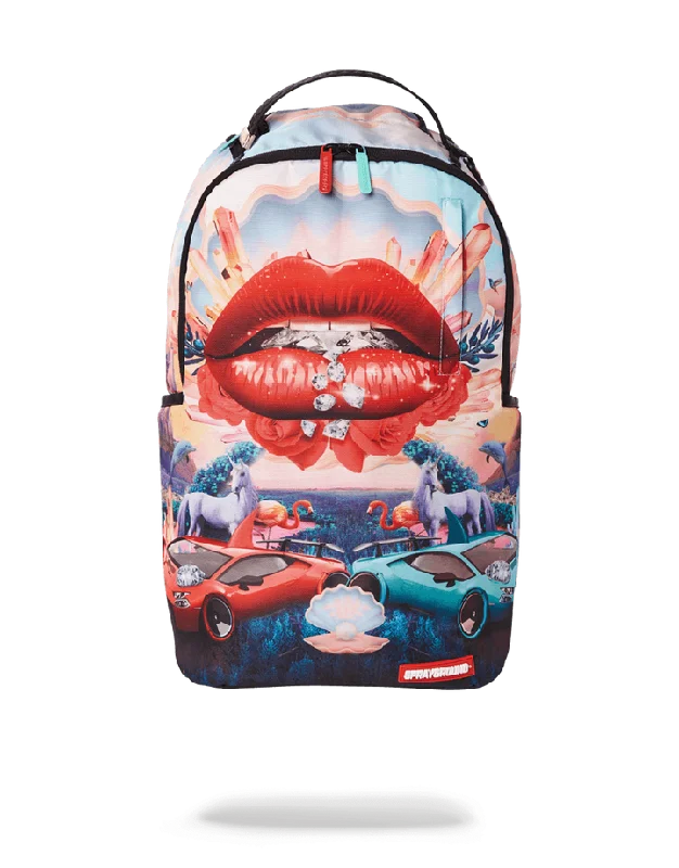 Sprayground Backpack LIPS AND FAMOUS Pink