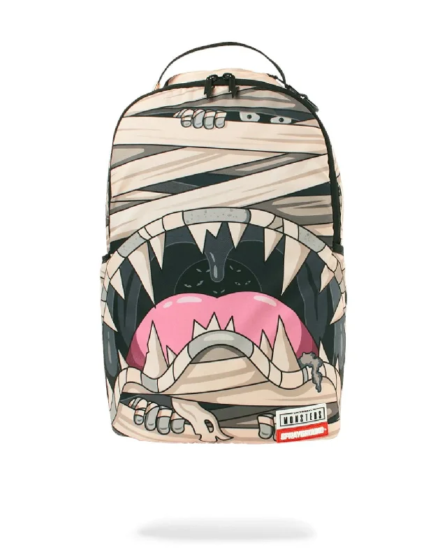 Sprayground Backpack MONSTERS MUMMY SHARK Beige