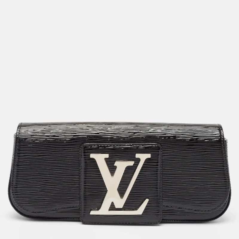 Louis Vuitton Black Electric Epi Leather Sobe Clutch..