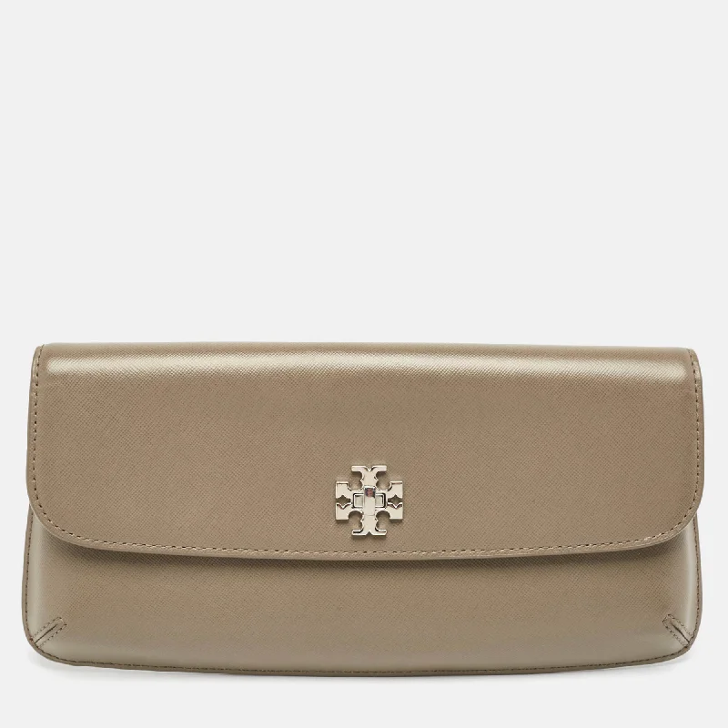 Tory Burch  Leather Diana Flap Clutch