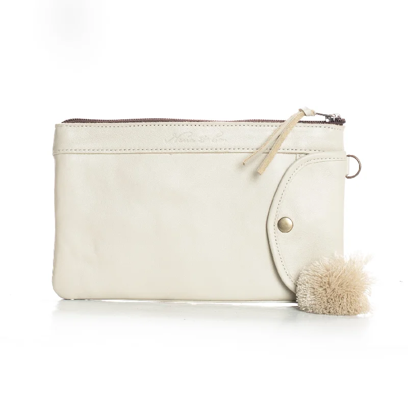 EVERYTHING CLUTCH WITH UTILITY POCKET - FULL LEATHER COLLECTION