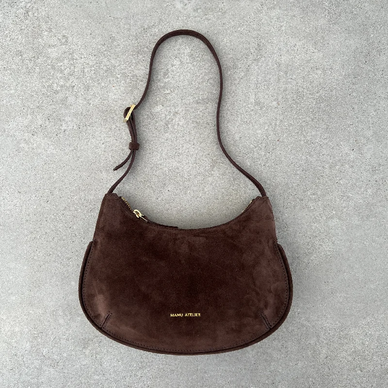 Ilda Hobo, Suede, Deep Brown