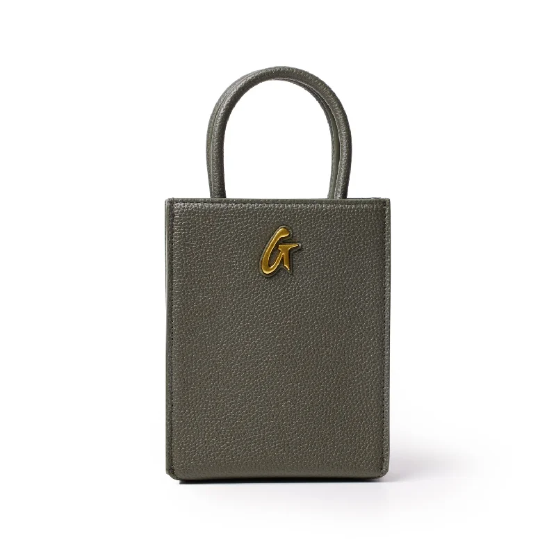 PEBBLE MINI TOTE OLIVE GREEN