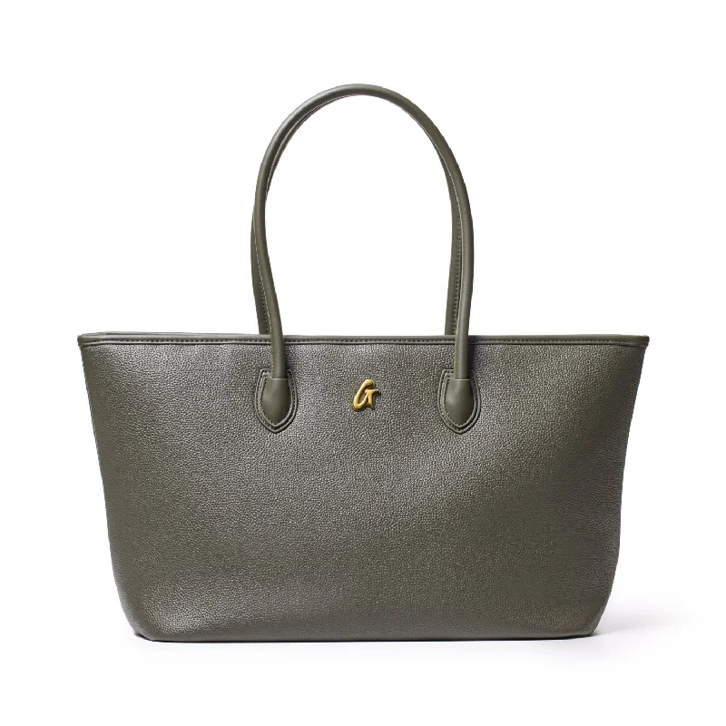 PEBBLE TOTE BAG OLIVE GREEN