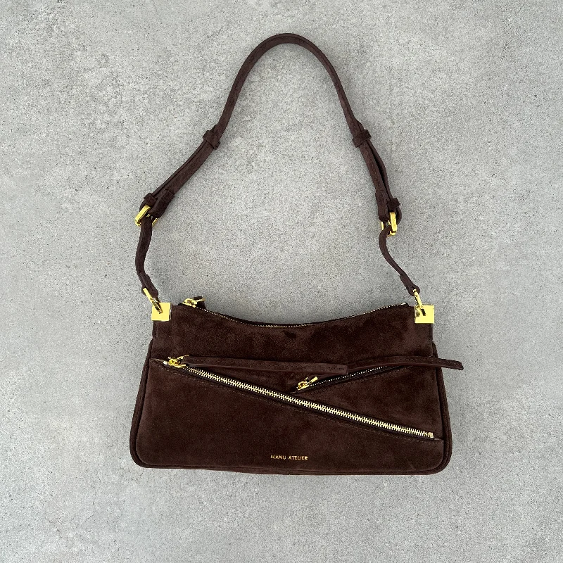 Three Zipped Baguette, Deep Brown