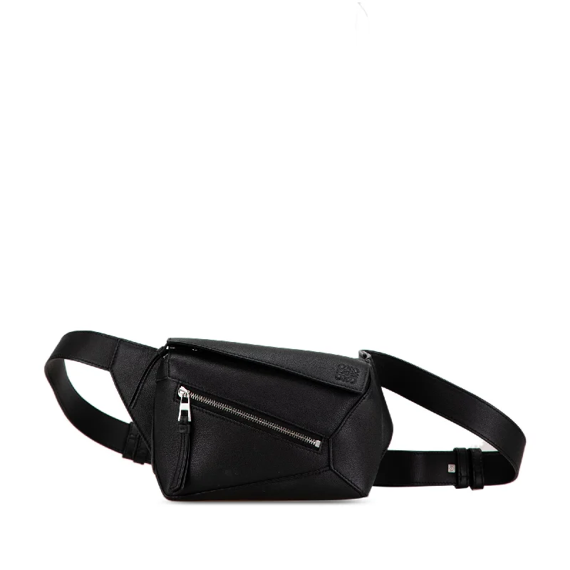 Black LOEWE Mini Puzzle Belt Bag