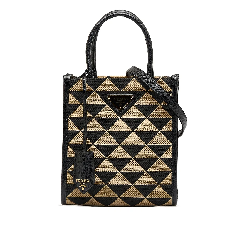 Brown Prada Mini Symbole Triangolo Satchel