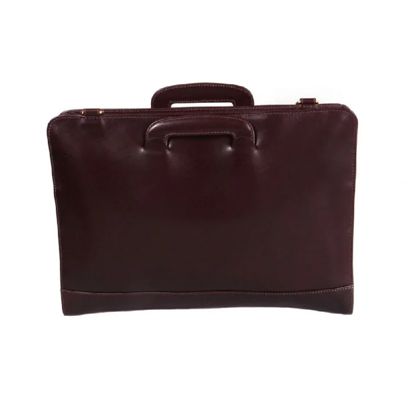 Burlington Leather Briefcase - Brown