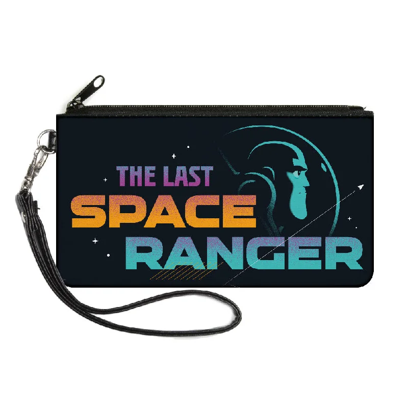 Canvas Zipper Wallet - LARGE - Lightyear Buzz THE LAST SPACE RANGER Pose Navy Multi Color