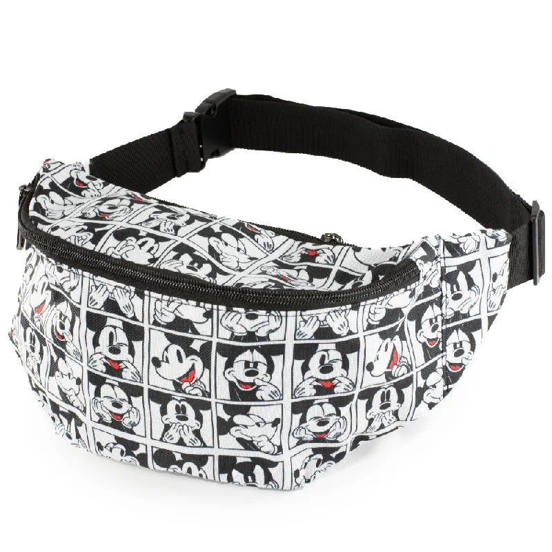 Fanny Pack - Mickey Mouse Expression Blocks White Black Red