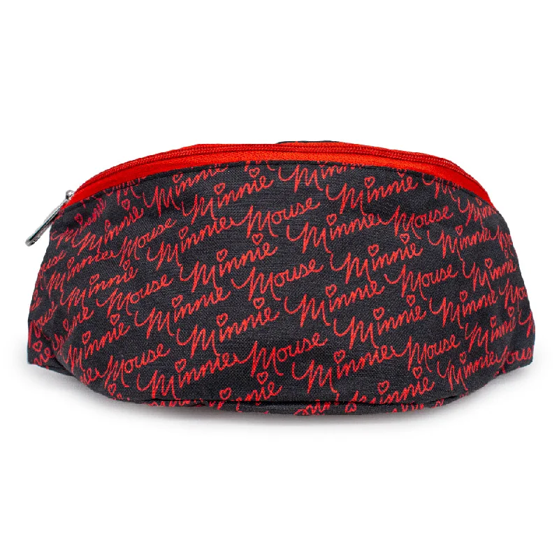 Fanny Pack - MINNIE MOUSE Script Repeat Black Red