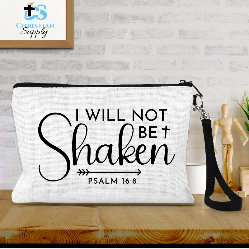 I Will Not Be Shaken Wristlet