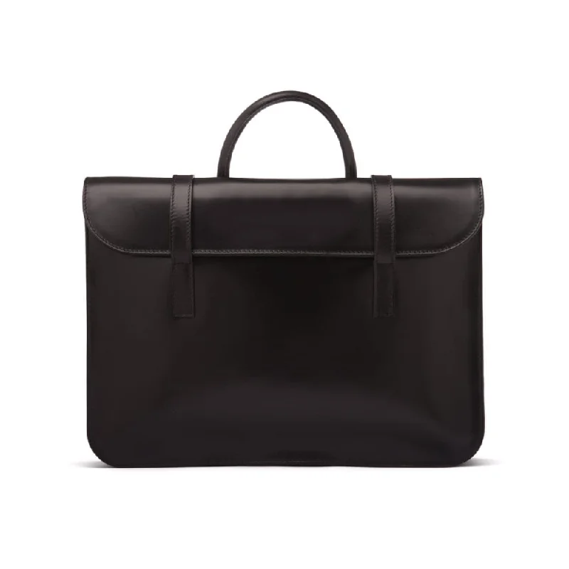 Luxury Leather Music Bag - Black