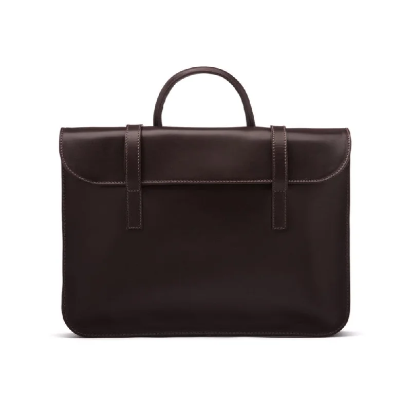 Luxury Leather Music Bag - Brown