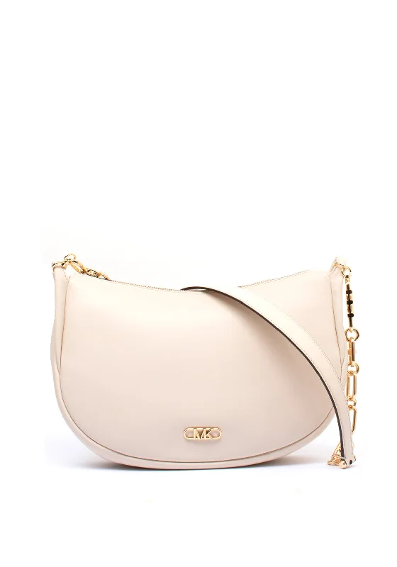 MICHAEL Michael Kors Kendall Leather Shoulder Bag, Cream