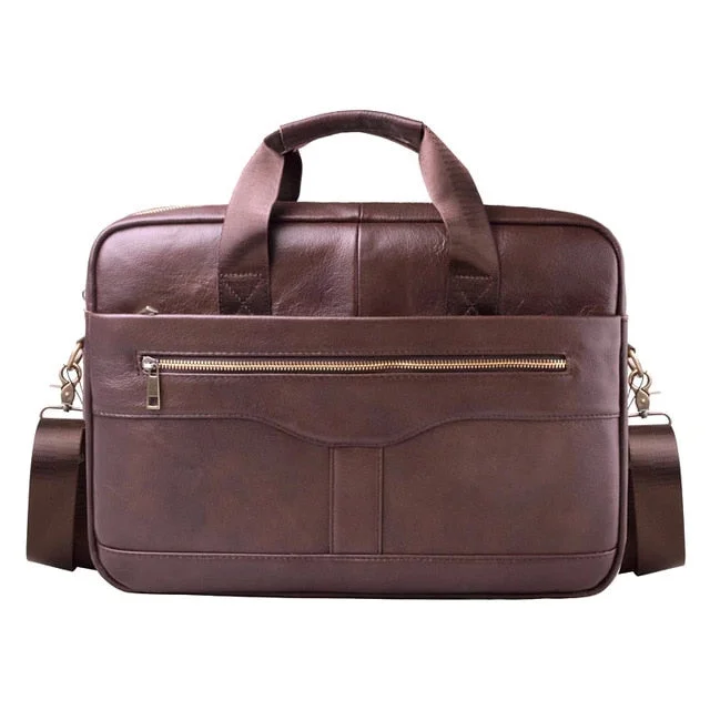 The Explorer Leather Laptop Briefcase