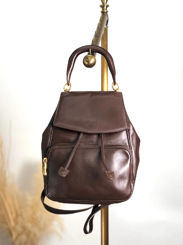 CELINE Starball Backpack Brown Vintage trkxyu