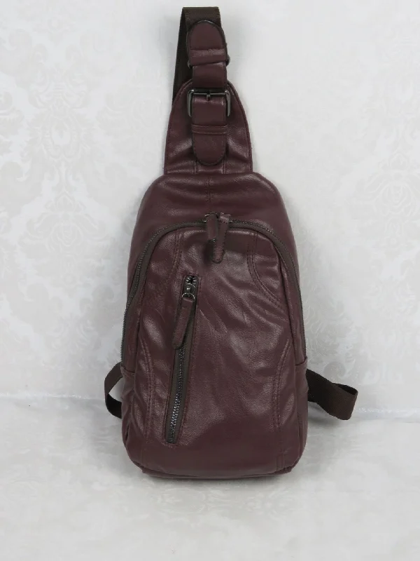 Men's Leather Chest Bag